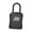 black, variant on Key Lock Box 4 Digit Combination Key Safe Storage Lockbox with Removable Shackle Wall Mounted Password Key Holder for Home Vacation Rental Airbnb Construction Site Car Sharing Outdoor Indoor