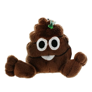 Cute Fluffy Plushy Pile of Poo Emoji Throw Pillow - Stuffed Plush Toy ...