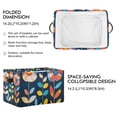 thumbnail image 2 of Yayeee 2 Pack Canvas Storage Basket with Handles for Shelves Fabric Bins Closet Organizer, Simple Floral, 2 of 8