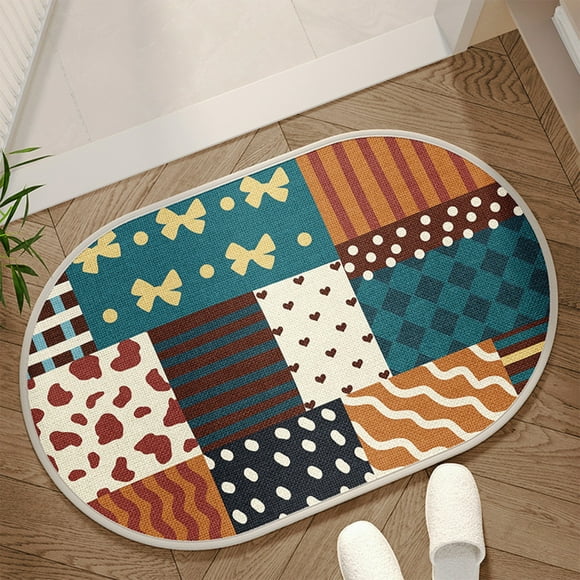 Fwttom Carpet Bathroom Non Slipping Mat Absorbent Floor Mat Entrance Mat Non Slipping Foot Mat Bedroom Carpet