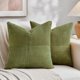 thumbnail image 1 of Fundas de cojín decorativas Fancy Homi, color verde musgo, 50 x 50 cm, 1 of 5