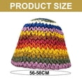 thumbnail image 2 of Sombrero de paja arcoíris con circunferencia de 56-58 cm, sombrero de verano para mujer, protector solar, sombrilla, sombrero de paja a rayas, 2 of 5