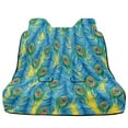 thumbnail image 5 of Drydeepin Peacock Feather Car Back Seat Cover, Rear Bench Seat Towel Cover for Truck SUV Van Sedan, Saddle Blanket After Gym Workout Hiking, Car Accessories, 5 of 7