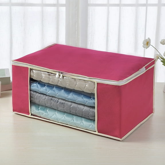 YZEGDCH Clothes Storage Home Heavy-Duty Storage Tote for Clothes Reinforced Handles & Zippers for College Dorm Essentials, Clothes Storage & Travel