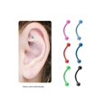 thumbnail image 1 of Ball Beads Titanium Curved Barbell Rook Earring 16g 5/16, 1 of 1