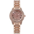 thumbnail image 1 of Reloj de cuarzo BR Reloj de moda con diamantes Correa Vintage Rosa, 1 of 4