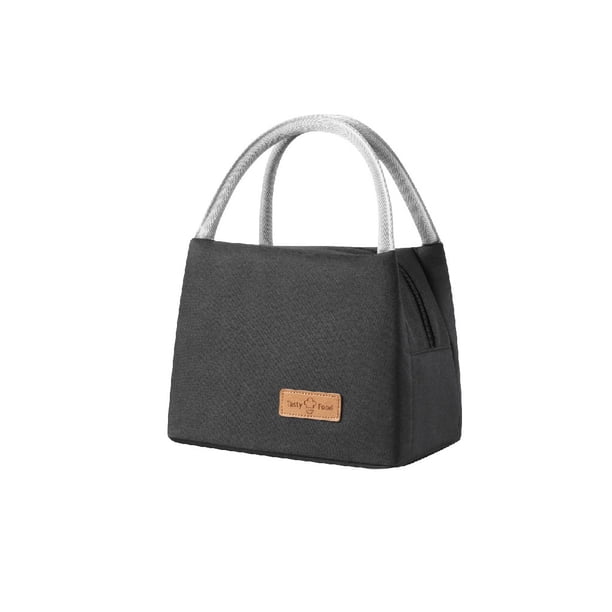 Greeniant Bolsa de almacenamiento para almuerzo de Camping de tela Oxford, organizador de alimentos con aislamiento térmico, bolso de Kits de desorden para acampar Negro Largo
