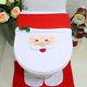 thumbnail image 4 of 3 uds. Funda para asiento de inodoro para fiesta de Navidad, alfombrilla para el suelo, caja de pañuelos para tanque, juego de funda para decoración de baño navideña B brillar  Electrónica, 4 of 5