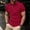 Wine, variant on Aobny Short Sleeve T Shirts Ribbed Button Up Collared Red Shirts Polos Plain Men Pullover Big and Tall Shirts for Men,L