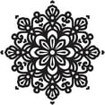 thumbnail image 1 of Printtoo Floral Mandala Pattern Round DIY Stamp Wooden Rubber Stamps-2 Inch, 1 of 1