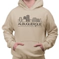 thumbnail image 2 of Skyline Albuquerque Hoodie Sweatshirt Unisex Large Sand, 2 of 5