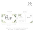 thumbnail image 5 of Koyal Wholesale 56-Pk RSVP Postcards for Wedding Greenery Foliage Cardstock Response Reply Cards, "4 x 6", 5 of 5