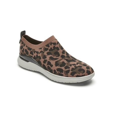Rockport Women's Total Motion Sport High Slip-On Tan Leopard CI6864