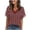 A314 Wine, variant on T-Shirt for Women Classic Polka Dot Print V Neck Petal Short Sleeve Loose Fit Novelty Graphic Tee Breathable Summer Casual Daily Wear Fashion Top