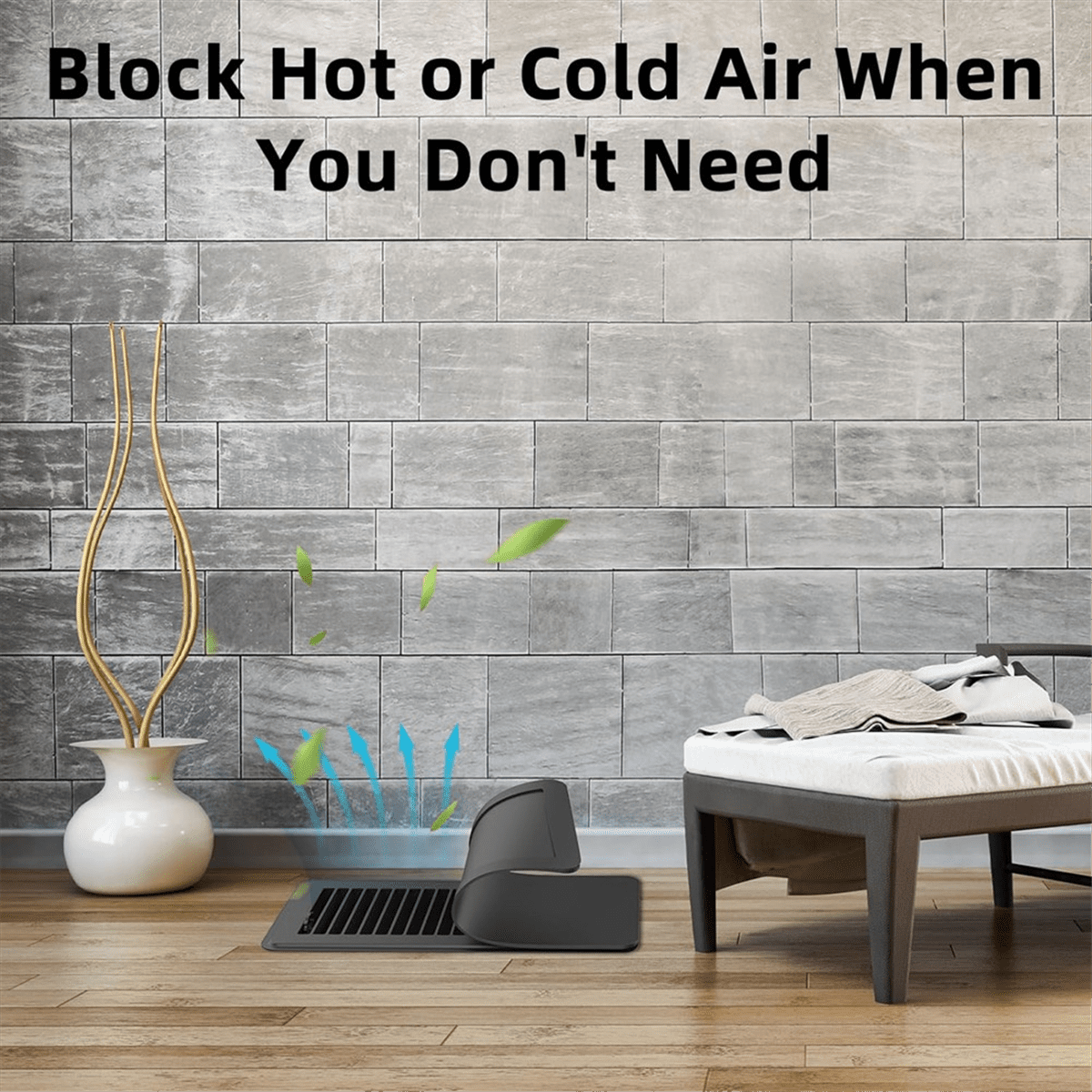Floor Register 4 x 10 Inch with Strong Magnetic Vent Cover, AirVent Cover for Home Floor Wall or Celling for HVAC RV AC