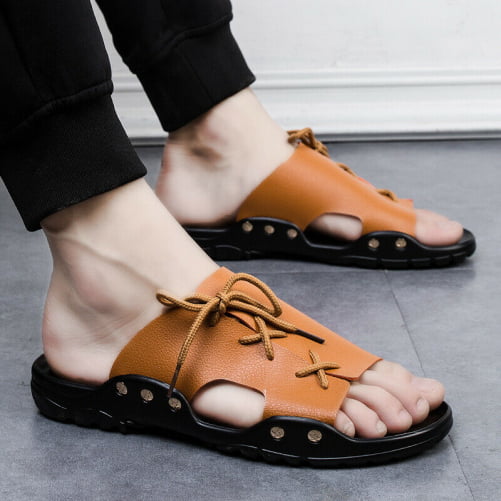 Generic - Men's Open Toe Slippers Indoors Outdoors footwear - Walmart ...
