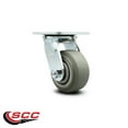 thumbnail image 2 of 4 Inch Thermoplastic Rubber Wheel Swivel Caster with Roller Bearing SCC, 2 of 2