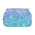 thumbnail image 2 of Disketp Multicolor Glitter Estuche de Lápices de Doble Capa con Tapa Abatible y Cremallera, Organizador Escolar para Adolescentes y Adultos, 2 of 7