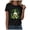 Black, variant on Womens St Patricks Day Shirts Irish Shamrock T Shirt Patrick Clover Shirts Green Graphic Tees Funny Tops,M