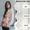 thumbnail image 6 of COEQINE Pullover Sweatshirts Oversized Women's Hoodies Casual Printing Long Sleeves Cozy Soft Sweatshirt Y2K Fashion Loose Cute Puppy Pink Lightweight Fall winter Outfits Clothes, L, 6 of 7