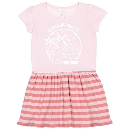 

Inktastic Summer Vacation Mode Bonita Springs Florida Gift Toddler Girl Dress