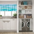 thumbnail image 3 of LALILO Kitchen Curtain Valance With Lines And Waves Rod Pocket Window Curtain 52"x 18" Set of 2, 3 of 7