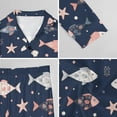 thumbnail image 6 of Top-kevin Women's Pajama Sets Flamingo Hearts Dots Pattern Long Sleeve Lounge Sets Pjs Sleepwear with Pockets, 6 of 12