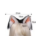 thumbnail image 2 of Animal Ears Cute Plush Cat Ears Barrette Headgear Disfraz de Halloween Accesorios para fiestas Adepaton BST2000881-4, 2 of 5