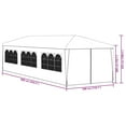 thumbnail image 2 of vidaXL Party Tent 10x30 ft Blue Outdoor Canopy for Events Waterproof and UV-Resistant, 2 of 14