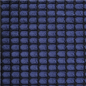 Soft Corduroy Corn Striped Velvet Series Decorative Throw Pillow, 22" x 22", Navy Blue, 2 Pack