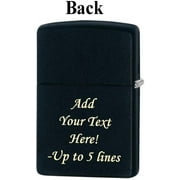 Zippo Lighter - Personalized Custom Message Engraved on Backside for Special Designs Windproof Lighter (Three Monkeys 29409)
