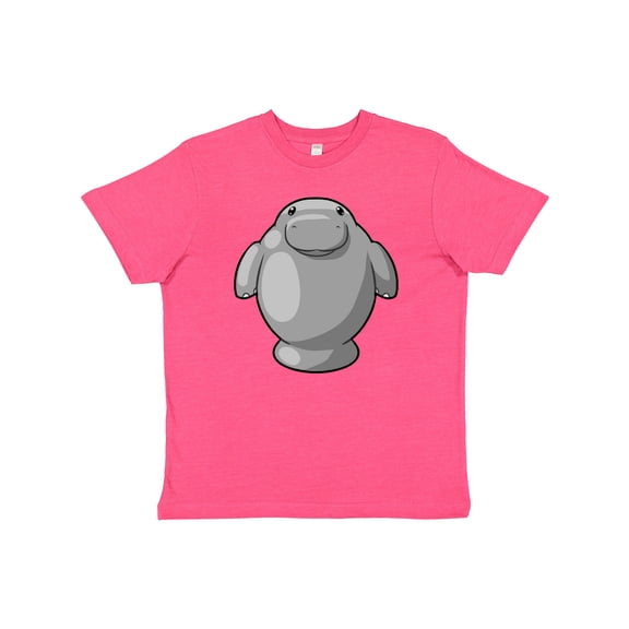 Inktastic Cute Kawaii Manatee Youth T-Shirt
