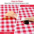 thumbnail image 3 of Yuarrent Cubierta de de PVC, juego de cena, Protector de escritorio Rectangular, cubiertas de banco a cuadros, patio de jardín, fiesta de Picnic, Mostrada rojo Yuarrent HA045644-01, 3 of 6