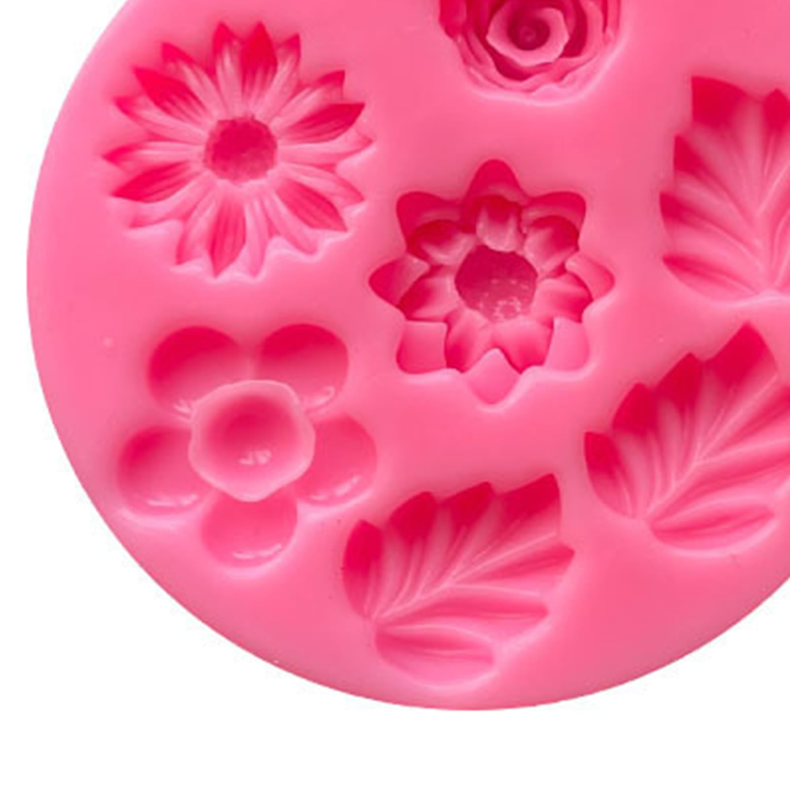 Naturegr Chocolate Mold 3D Flower Design Wide Application Rose Flower  Silicone Mold