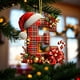 thumbnail image 4 of Adornos Navideños con Monograma Acrílico de 26 Letras y Gorro de Papá Noel | Adornos Colgantes 2D para Árbol de Navidad | Decoración Navideña para El Hogar | Adornos Navideños Multiusos para Chimenea, 4 of 5