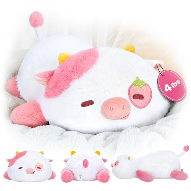 Peluche pesado Mewaii, vaca fresa pesada, 1,8 kg