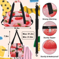 thumbnail image 3 of Herdesigns Strawberry Sports Duffle Bag for Women & Men, Summer Fruit Gym Bag Dance Bag Overnight Bag Carry On Weekender Travel Bag, 3 of 7