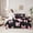 Black Pink Q, variant on Castle Fairy Pink White And Black Toddler Bed Set 7-Piece,Ribbon Bow Twin Toddler Bed Sheets And Comforter For Girls,Q Letter Bed Room Set For Girls Kids
