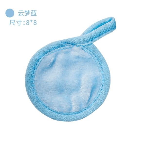 Nvzi Almohadillas desmaquillantes reutilizables - 3 piezas de paños desmaquillantes reutilizables - Almohadillas faciales reutilizables, borrador de maquillaje para todo tipo de piel, azul, A10