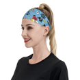 thumbnail image 6 of Yiaed Pirate Marine Animals Print Sports Headbands,Moisture Wicking Workout Headband, Sweatband Headbands for Running,Cycling for Women and Men, 6 of 8