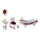 thumbnail image 3 of Juego de muebles de baño de para de 5 piezas, modelo de juguete creativo para sala de estar, bañera, cepillo de inodoro, esp , EstiloC, 3 of 9