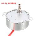 thumbnail image 5 of Synchronous Motor AC12V 30-36RPM 50-60Hz CCW/CW 4W Reduction Gear Motor, 5 of 5