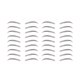 thumbnail image 2 of Minnieouse 6 piezas de pegatinas de tatuajes de cejas para niñas, pegatinas impermeables para niñas, cejas postizas, adhesivos cosméticos para Pinceles de maquillaje y herramientas tipo 16 Negro, 2 of 6