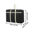 thumbnail image 3 of Hovmgk Travel Storage Bag, 90x58x28cm Moving Duffel, Non-Woven Quilt Pouch, Large-Capacity Portable, Travel & Moving Supplies, Versatile Packing for Bulk Items, Relocators, 3 of 5