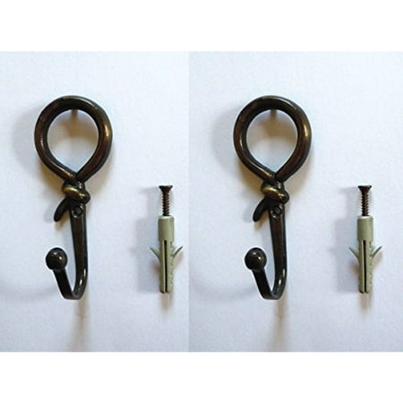 Choose From 17 Styles And Colors Of Decorative Hooks 2 Brass Knot