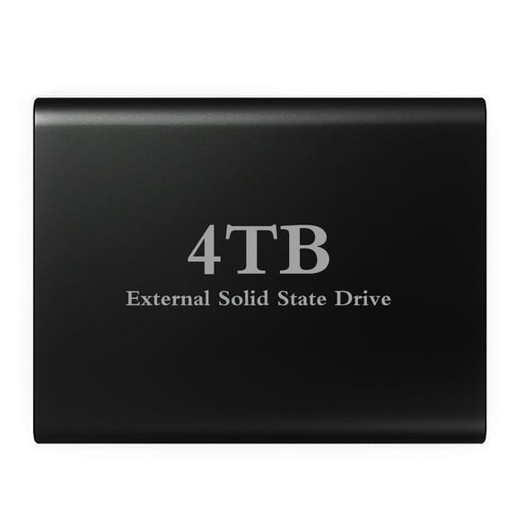Qlzswk USB 3.0 Portable External Hard Drive4T B External Hard Disk Drive Memory Storage Device
