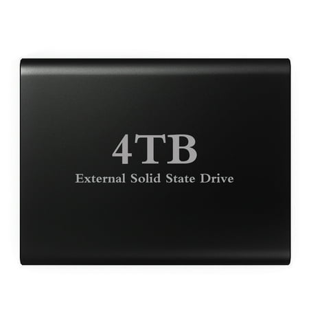 Qlzswk USB 3.0 Portable External Hard Drive4T B External Hard Disk Drive Memory Storage Device