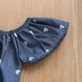 thumbnail image 3 of Newborn Baby Girl Clothes Blue Polka Dot Patterned Sleeveless Romper with A Matched Headband Infant Clothes, 3 of 4