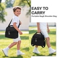 thumbnail image 6 of GYEUKHAM Double Decker Cooler Insulated Lunch Bag Large Tote for Boys, Girls, Men, Women, With Adjustable Strap,Black, 6 of 8