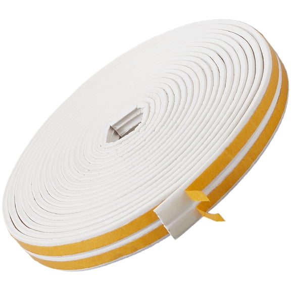 10Ms x 18mm Ribbed Foam Seal with Tape Weatherstrip Weather Stripping Self Adhesive EPDM Soundproof Door Window Gap Frame Sealers